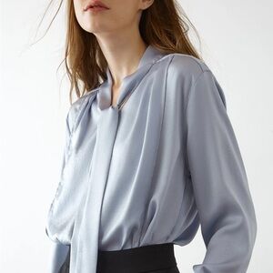 Eleni Cornflower Tie Shirt